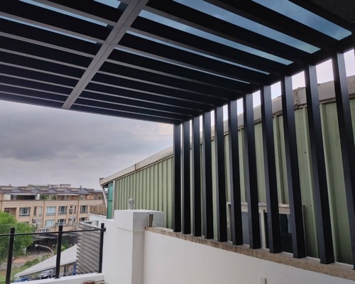 台北屋頂格柵施工, 台北屋頂造型格柵, 台北鋁格柵, 台北鋁包板, 台北鋁帷幕板, 台北金屬欄杆, 台北金屬鐵件