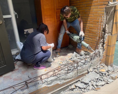 台北女兒牆砌磚, 台北房屋修繕, 台北水泥粉光, 台北磁磚工程, 台北土水師傅, 台北泥作工程